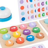 Maxbell Colored Battle Game Wooden Toy Preschool Toy for Ages 3 Year Old+ Kids