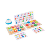 Maxbell Colored Battle Game Wooden Toy Preschool Toy for Ages 3 Year Old+ Kids
