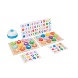 Maxbell Colored Battle Game Wooden Toy Preschool Toy for Ages 3 Year Old+ Kids