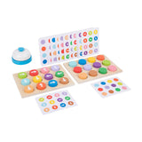 Maxbell Colored Battle Game Wooden Toy Preschool Toy for Ages 3 Year Old+ Kids