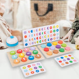 Maxbell Colored Battle Game Wooden Toy Preschool Toy for Ages 3 Year Old+ Kids