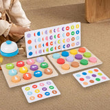 Maxbell Colored Battle Game Wooden Toy Preschool Toy for Ages 3 Year Old+ Kids