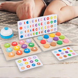 Maxbell Colored Battle Game Wooden Toy Preschool Toy for Ages 3 Year Old+ Kids