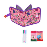 Maxbell Erasable Doodle Book Set Portable Reusable Drawing Book for Game Travel Road castle