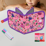 Maxbell Erasable Doodle Book Set Portable Reusable Drawing Book for Game Travel Road castle