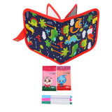 Maxbell Erasable Doodle Book Set Portable Reusable Drawing Book for Game Travel Road dinosaur