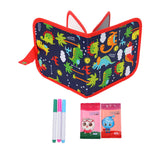 Maxbell Erasable Doodle Book Set Portable Reusable Drawing Book for Game Travel Road dinosaur