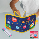 Maxbell Erasable Doodle Book Set Portable Reusable Drawing Book for Game Travel Road Jiliguala