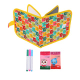 Maxbell Erasable Doodle Book Set Portable Reusable Drawing Book for Game Travel Road bear