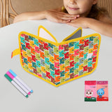 Maxbell Erasable Doodle Book Set Portable Reusable Drawing Book for Game Travel Road bear