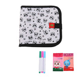 Maxbell Erasable Doodle Book Set Portable Reusable Drawing Book for Game Travel Road panda