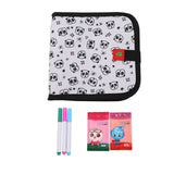 Maxbell Erasable Doodle Book Set Portable Reusable Drawing Book for Game Travel Road panda