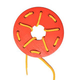 Maxbell Wooden Lacing Cards Kindergarten Fine Motor Skills for Car Airplane Toddlers