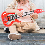 Maxbell Guitar Toy Portable Kids Toy Ukulele for Boys Girls Preschool Birthday Gifts Red