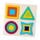 Maxbell Montessori Toy Wooden Shape Peg Puzzles Kids Valentines Gifts for 3 4 5 Kids Style A