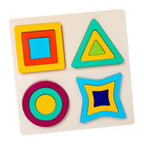 Maxbell Montessori Toy Wooden Shape Peg Puzzles Kids Valentines Gifts for 3 4 5 Kids Style A