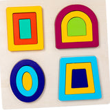 Maxbell Montessori Toy Wooden Shape Peg Puzzles Kids Valentines Gifts for 3 4 5 Kids Style D