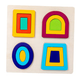 Maxbell Montessori Toy Wooden Shape Peg Puzzles Kids Valentines Gifts for 3 4 5 Kids Style D