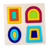 Maxbell Montessori Toy Wooden Shape Peg Puzzles Kids Valentines Gifts for 3 4 5 Kids Style D