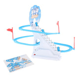 Maxbell Penguin Stair Climbing and Slides Toy Race Track Game Set for Boys Girls