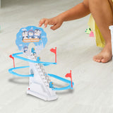 Maxbell Penguin Stair Climbing and Slides Toy Race Track Game Set for Boys Girls