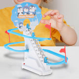Maxbell Penguin Stair Climbing and Slides Toy Race Track Game Set for Boys Girls