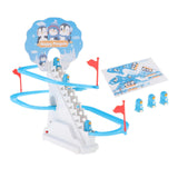 Maxbell Penguin Stair Climbing and Slides Toy Race Track Game Set for Boys Girls