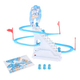 Maxbell Penguin Stair Climbing and Slides Toy Race Track Game Set for Boys Girls