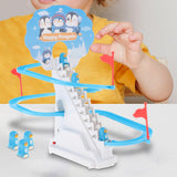 Maxbell Penguin Stair Climbing and Slides Toy Race Track Game Set for Boys Girls