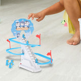 Maxbell Penguin Stair Climbing and Slides Toy Race Track Game Set for Boys Girls