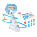Maxbell Penguin Stair Climbing and Slides Toy Race Track Game Set for Boys Girls