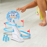 Maxbell Penguin Stair Climbing and Slides Toy Race Track Game Set for Boys Girls