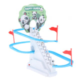 Maxbell Small Panda Toy Climbing Stairs and Track Playset Kids Electric Toy for Kids 3 Pandas