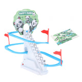 Maxbell Small Panda Toy Climbing Stairs and Track Playset Kids Electric Toy for Kids 3 Pandas