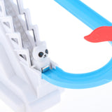 Maxbell Small Panda Toy Climbing Stairs and Track Playset Kids Electric Toy for Kids 9 Pandas