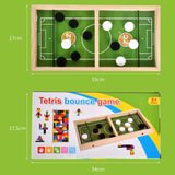 Maxbell Puck Game and Russian Block Toy Portable Tabletop Game for Party Game