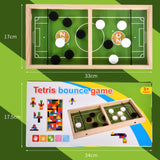 Maxbell Puck Game and Russian Block Toy Portable Tabletop Game for Party Game