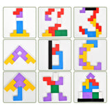 Maxbell Puck Game and Russian Block Toy Portable Tabletop Game for Party Game