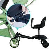 Maxbell Pram Pedal Adapter Stroller Attachments Child Kids Standing Plate with Seat