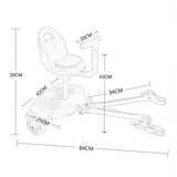 Maxbell Pram Pedal Adapter Stroller Attachments Child Kids Standing Plate with Seat