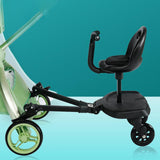 Maxbell Pram Pedal Adapter Stroller Attachments Child Kids Standing Plate with Seat