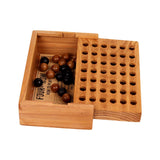 Maxbell Wooden 4 in A Row Game Board Game for Family and Group Girls Boys Child