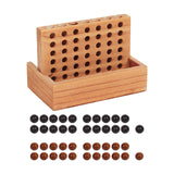 Maxbell Wooden 4 in A Row Game Board Game for Family and Group Girls Boys Child