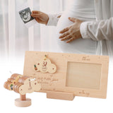 Maxbell Sonogram Picture Frame Wooden Nursery Decor Baby Photo Frame for Baby Shower
