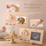 Maxbell Sonogram Picture Frame Wooden Nursery Decor Baby Photo Frame for Baby Shower
