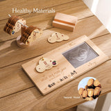 Maxbell Sonogram Picture Frame Wooden Nursery Decor Baby Photo Frame for Baby Shower