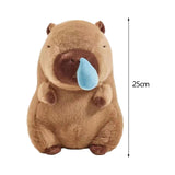 Maxbell Soft Toy with Pullable Snot Bubbles Plush Figure Toy Capybara for Kids Gifts
