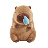 Maxbell Soft Toy with Pullable Snot Bubbles Plush Figure Toy Capybara for Kids Gifts