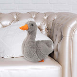 Maxbell Animal Plush Toy Duck Plush Doll Soft Toy for Party Bedroom Living Room Gray