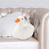 Maxbell Animal Plush Toy Duck Plush Doll Soft Toy for Party Bedroom Living Room White